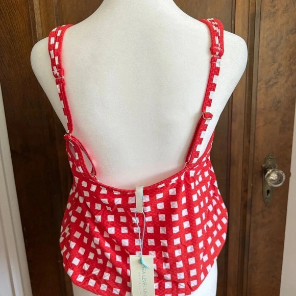 NWT Sea Level Le Damier Blouson Multifit Singlet Orange Red Size US 8 - Picture 3 of 9